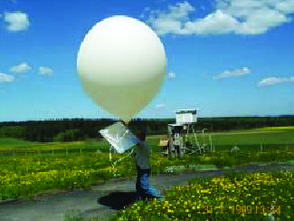 This image shows a white balloon that appears to have an attached white card. The balloon is being held by a person in an outdoor setting.
